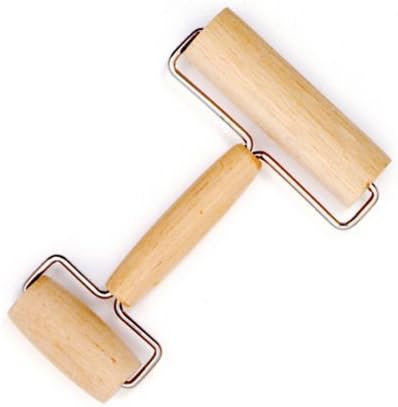Norpro Wood Pastry Pie and Pizza Roller Nutcracker by Pastry Crimpers
