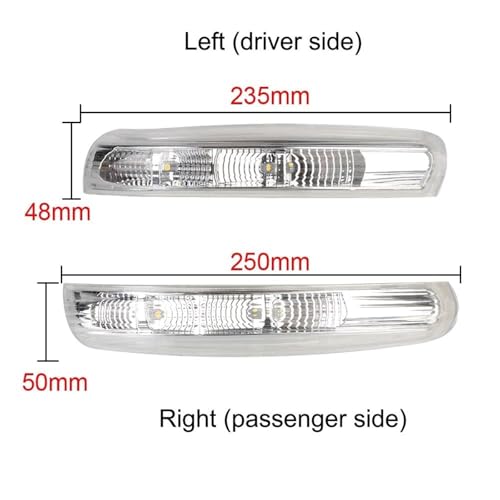 Intermitente de retrovisor para Chevy Captiva 2007-2016 luz de giro lateral 12V 4