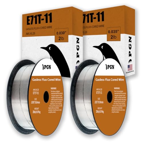 PGN E71T-11 .030 + .035 Gasless Flux Core Welding Wire 2 lb