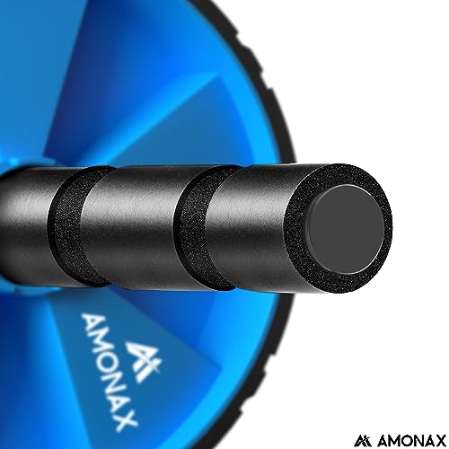 Amonax Convertible Ab Wheel Roller with Large Knee Mat for Core Abs Rollout Exercise. Double Wheel Set with Dual Fitness Strength Training Modes at Gym or Home - Image 4