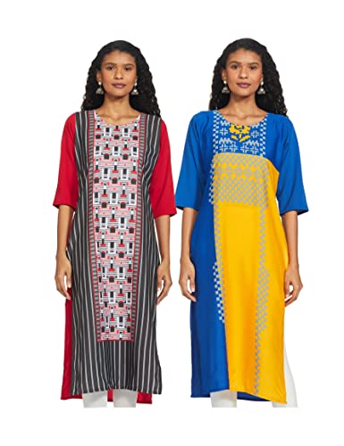 Image of Women's Crepe Regular Kurta