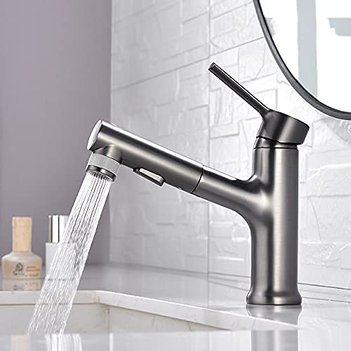 Robinet extractible en cuivre pur Gh mitigeur de cuisine haut de gamme pour évier moderne