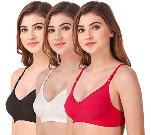 Image of Fasense Women's Wire Free Non Padded Cotton Bra