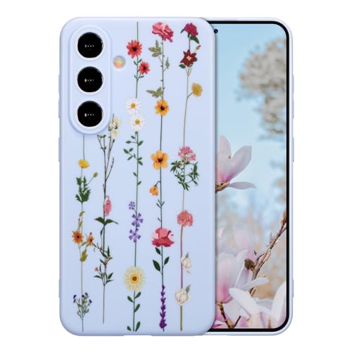 Coque Samsung S24 motif floral cadeau idéal pour filles et femmes