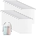 Littlegaofeithing 20 Pcs Sacchetti Per Scarpe, Porta Scarpe da Viaggio, Impermeabile Antipolvere Portascarpe da Viaggio Multifunzionale a Coulisse, Accessori da Viaggio.