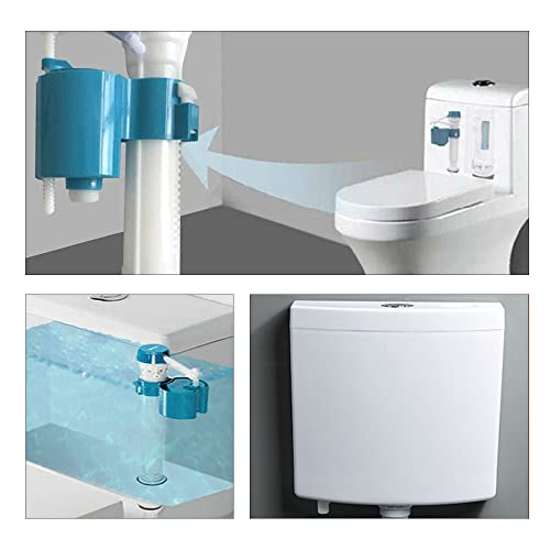 Universal Toilet Cistern Fill Valve Replacement, Adjustable Quiet Toilet Float Inlet Valve - Image 3