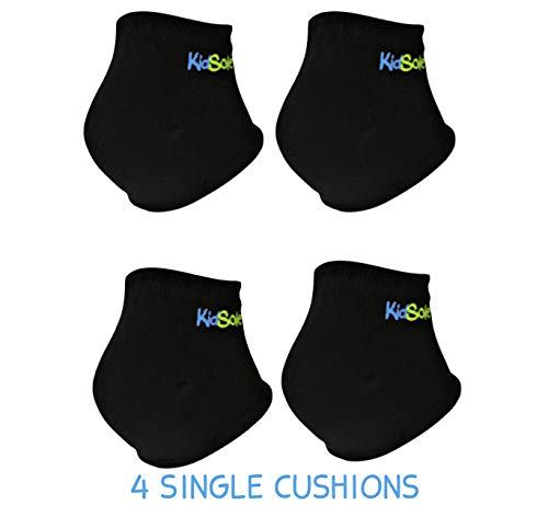 KidSole Gel Heel Strap for Kids with Heel Sensitivity from Severs Disease, Plantar Fasciitis. (Black) (Kids Sizes 1-6, Black)2