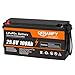 Qidianfy 24V 100Ah LiFePO4 Lithium Battery, Built-in 100A BMS, 2560W Power Output, 25.6V High Energy Density, Ideal for Marine, Solar, Off-Grid and Home Backup