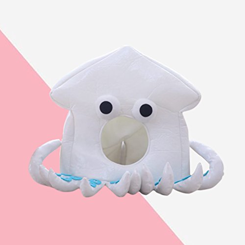 VALICLUD Chapéu de animal de desenho animado polvo boné Chapéu de pelúcia macio e quente para menina