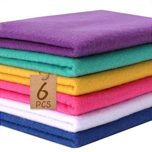 XSEINO 6 Rolls 12'x35' 1.4mm Thick Soft Felt Fabric...