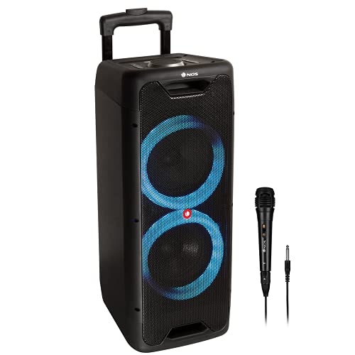 NGS Wild Jungle 2 - Enceinte Portable 300W Compatible avec Technologie Bluetooth 5.0 et True Wireless Stereo, Inclut Microphone pour Karaoke (USB/Line...
