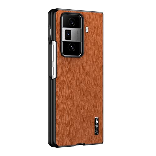 Jiajihua Case Compatible with Honor Magic Vs3,Compatible with Honor Magic Vs3 5G FLC-AN00 2 in 1 Lens Protection Shockproof and Anti-Drop Cover Brown