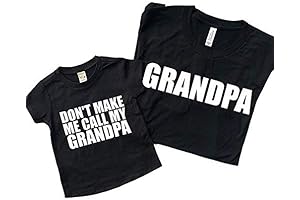 Adorable Matching Shirts for Grandpa and Kids