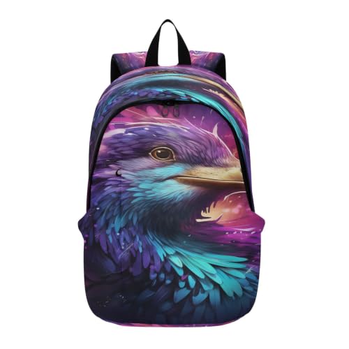 Cartable de randonnée pourpre confortable pour soulager le dos pendant le voyage