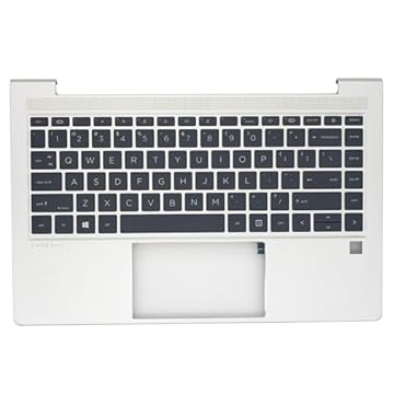Jxjslp Nova substituição para notebook HP Probook 640 645 G8 14" capa superior com teclado não retroiluminado M48794-001 prata
