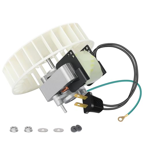S89850000 89850000 Bathroom Exhaust Fan Motor & Blower Wheel Replacement Fits Models 665P 665RP 665RSP 605P 605RP 668P 668RP 9905 9965 VH668P Enhanced Power & Quiet Operation Easy Install