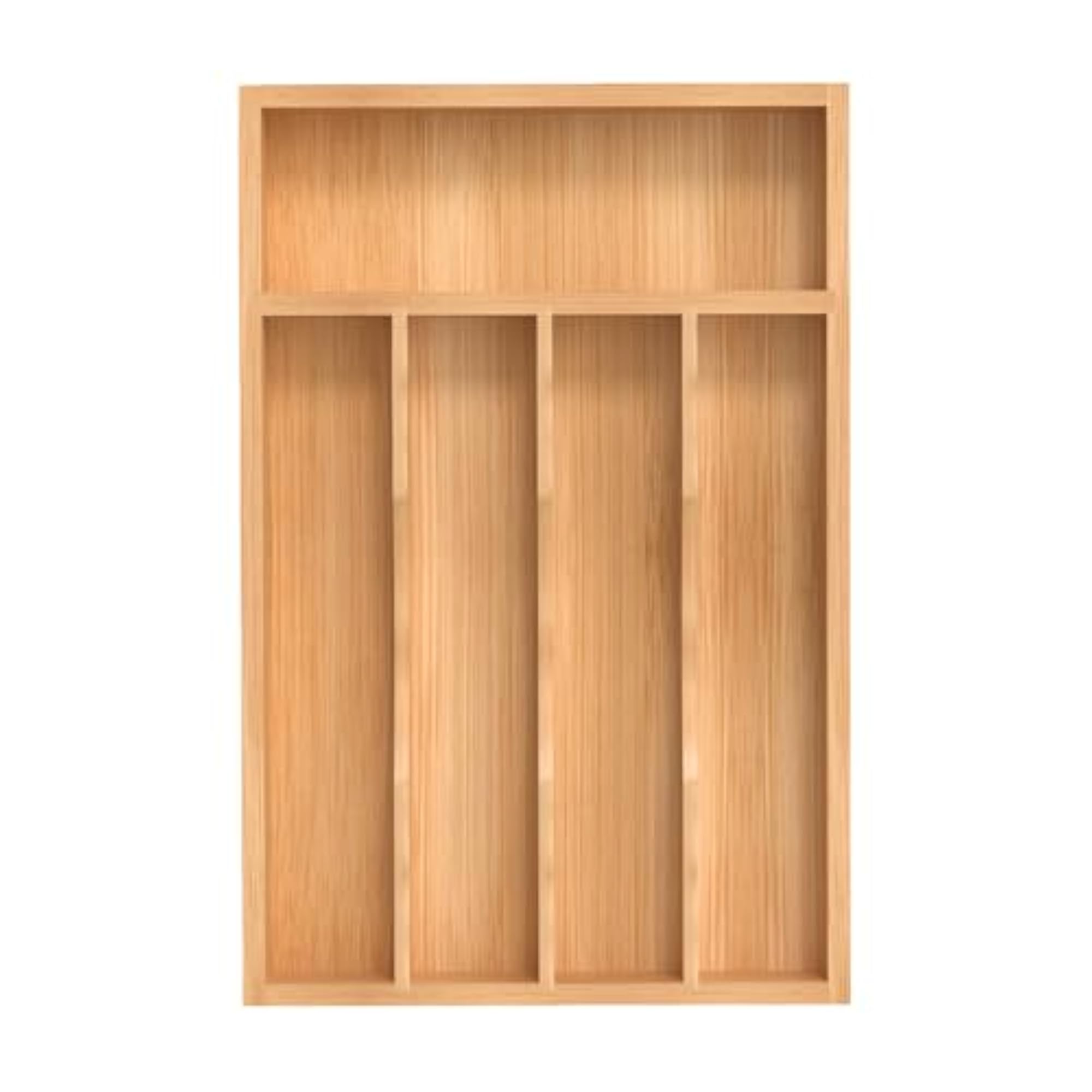 Bamboo Kitchen Drawer Organizer, Cutlery Tray & Utensil Holder