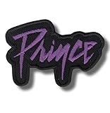 Prince Embroidered Patch for DIY Clothing Projects - Sew-On or Iron-On Applique Badge - Trendy DIY Fashion Accessory - Unique Decorative Logo for Jackets, Jeans, and Bags - Vintage - Apparel