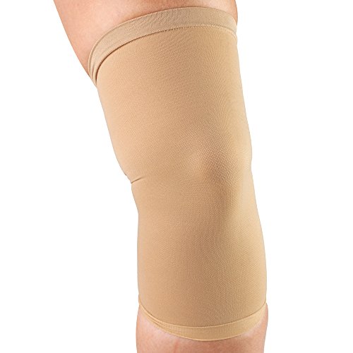 CHAMPION Lightweight Brace Knit Elastic Knee Support, Beige, X-Large
