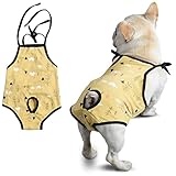 PUMYPOREITY Washable Dog Diaper Jumpsuit Female, Soft Cotton Sanitary Pantie with Adjustable Suspender for Girl Dog Puppy, Reusable Doggies Period Pants Incontinence Small Medium Dogs Pet Underwear