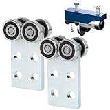Fuperoo 4 Wheel Trolley Assembly Rollers.Bearing Trolley Assembly.The top of The Trolley has Room for Set Screws, Allowing The use of a 1-5/8' high Strut Channel or Higher Metal Strut Channel.