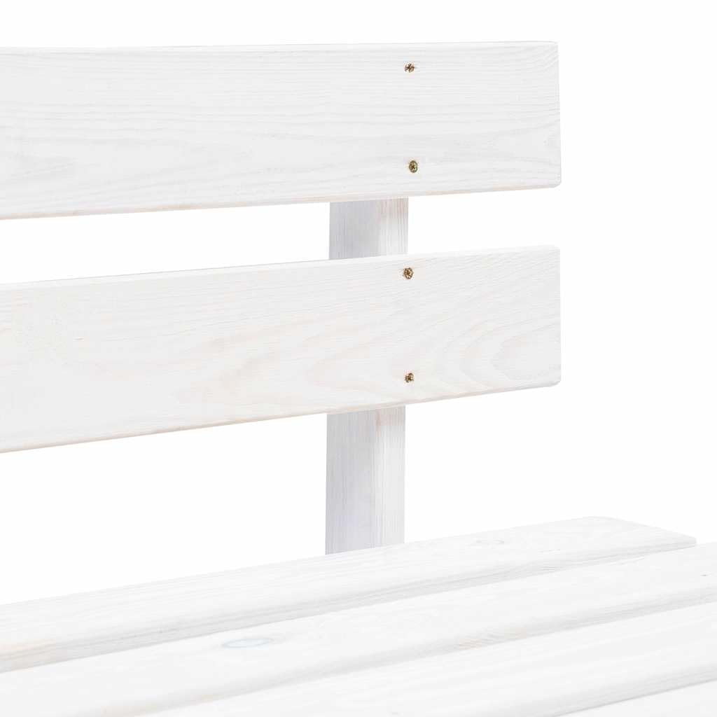 Palety do aktywności na świeżym powietrzu, z impregnowanego na biało drewna sosnowego z poduszkami, 110 x 65 x 55 cm, odporna na warunki atmosferyczne, część środkowa, na taras, balkon