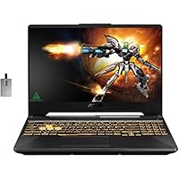 ASUS 2022 TUF A15 15.6″ FHD 144Hz Gaming Laptop, AMD Ryzen 5-4600H Processor, 64GB RAM, 2TB PCIe SSD, Backlit Keyboard, GeForce GTX 1650, 720 HD Webcam, Windows 11, Gray, 32GB Snowbell USB Card