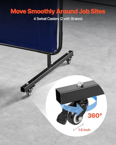 VEVOR 6x6ft Welding Screen Blue