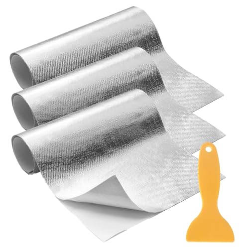 3 Isolant Thermique Reflecteur Radiateur Feuille D'aluminium Et Fibre De Verre 30*100cm