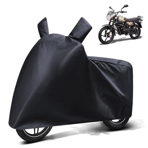 Image of FABTEC Waterproof Bike Body Cover Compatible with Bajaj Ct 110X, A1 (Black)