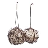 The Lakeside Collection Set of 2 Globe Hummingbird Nesters