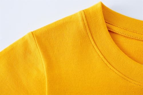 Image of Huata Boys Girls Short Sleeve Tee T-Shirt Crewneck 2 Packs