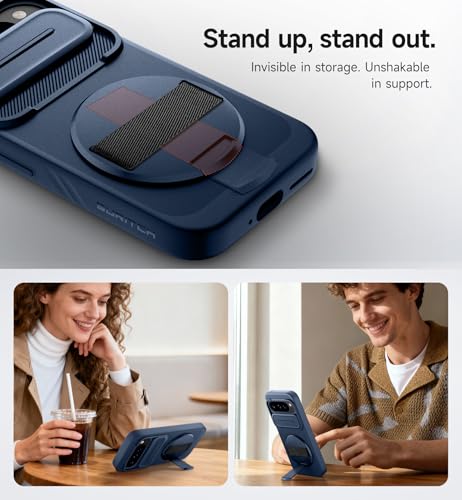 Coque Pixel 9 Pro protection objectif photo contre rayures et support bleu - 6