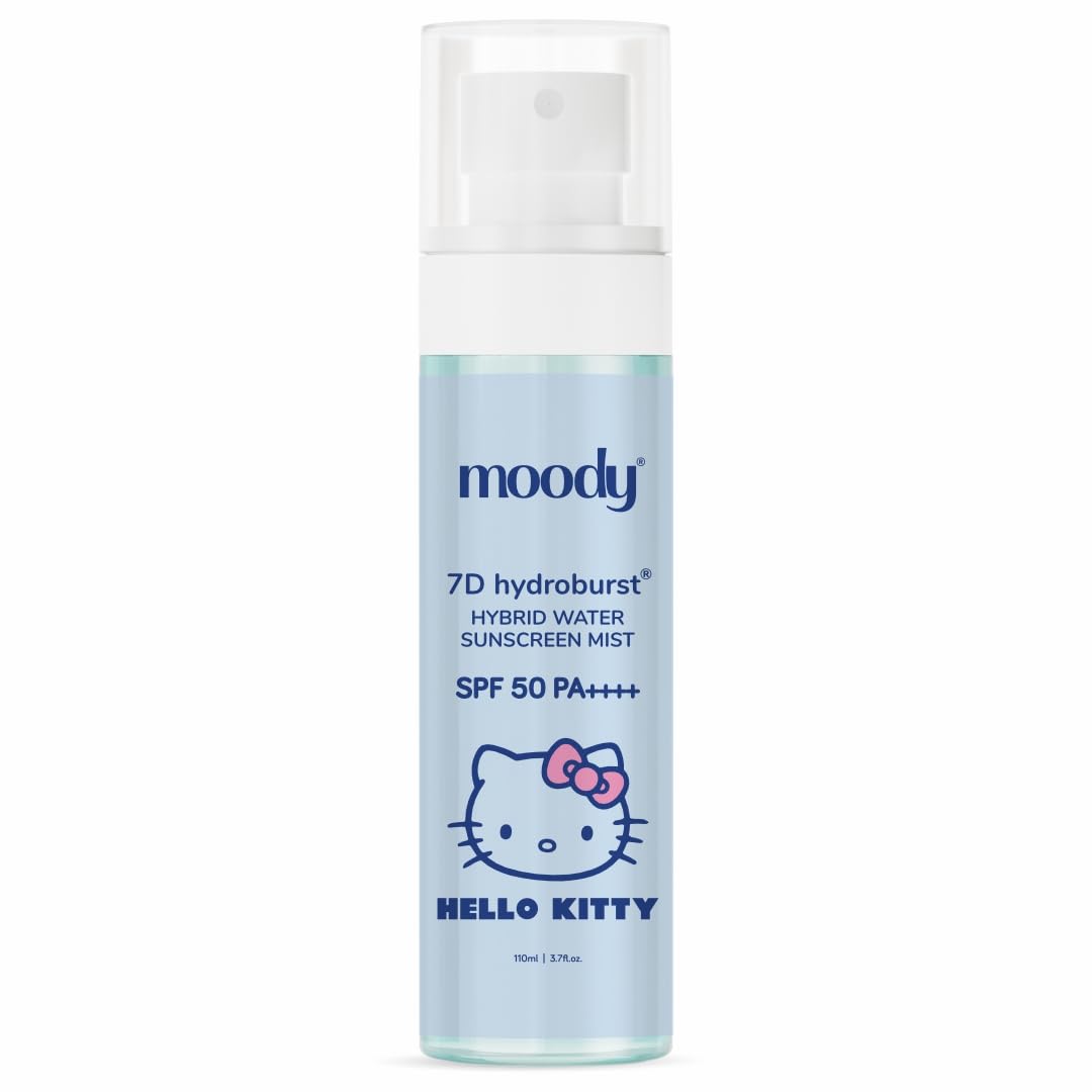 Moody 7d HydroBurst Hybrid Water Sunscreen Mist SPF 50 PA++++ | Broad Spectrum UVA/B Protection | Blue Light Sunscreen Protection | Quick Drying & Lightweight | No White Cast & Invisible Finish | With Aloe Vera & Hyaluronic for Hydration | For All Skin Types-image-17