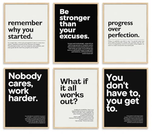 Set of 6 Black White Prints