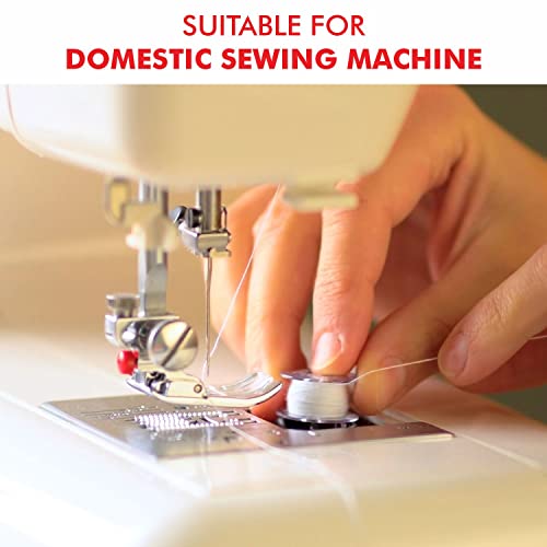 Superpunch 60S/2 Polyester Pre-Wound Bobbins Thread, Class 15 A, Superb White 60Wt. Sewing Thread – 144 Bobbins, Sewing Machines Diy Embroidery Polyester Thread #TOP2