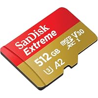 SANDISK Extreme microSDXC 512 GB, UHS-I-Karte + SD Adapter (bis zu 245 MB/s Lesen und 170 MB/s Schreiben, 5K Video, C10, V30, U3, A2) Actionkameras, Drohnen, Android-Geräte – Ansicht 4