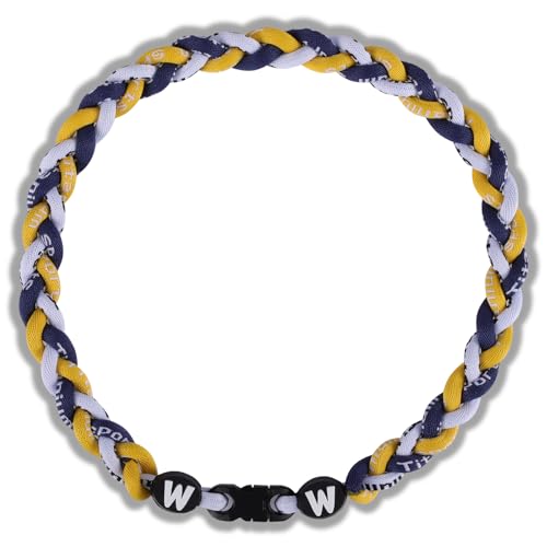 Image of Willtok Premium 18inch Baseball Necklace w /Nylon Tri-Braided Rope Tornado Design