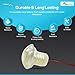 MARINE CITY Round Snap-In Flush Courtesy LED Light, White, 2 Inches, Waterproof, IP68, for Boats, Yachts, Marine Applications (Pack of 6)
