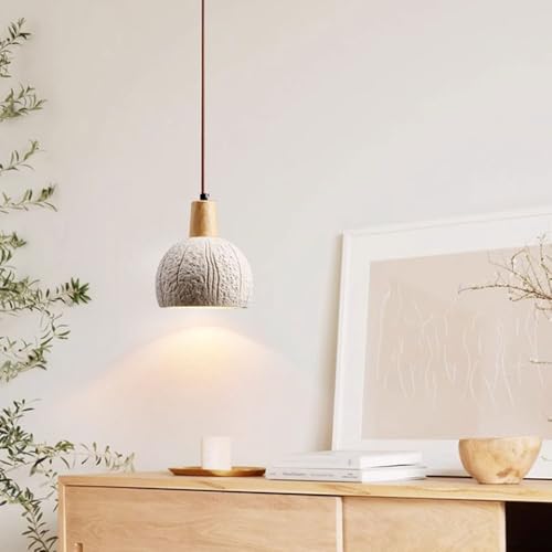 Cúpula de cemento Wabi-Sabi para iluminar comedores modernos con estilo rústico 4