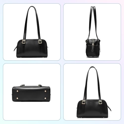Keyli Swing Zip Shoulder Bag Fashion Purses for Women, Leather Shoulder Handbag Top-Handle Hobo Bags with Adjustable Strap2