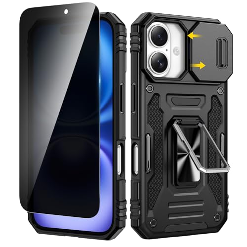 Coque pour iPhone 16 blindée VEGO avec béquille et verre trempé 5G