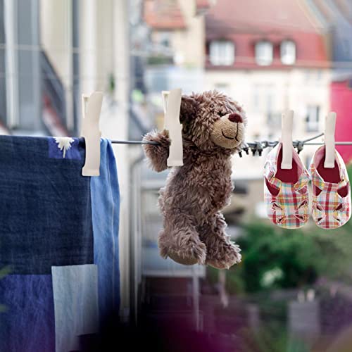 12 Pack Beach Towel Clips, Heavy Duty Clothes Pins, Plastic Strong Clip For Beach Chairs, Towels, Sheets Clothespins Windproof Clamps Easy Store (4.4 Inch Large Clips) #TOP6