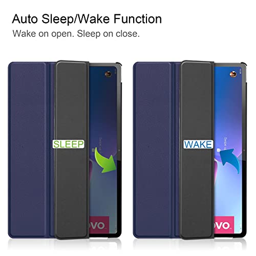 Lobwerk Protective Case for Lenovo Tab P12 Pro 12.6 Inch Slim Case with Stand Function and Auto Sleep/Wake Function Blue - Image 2