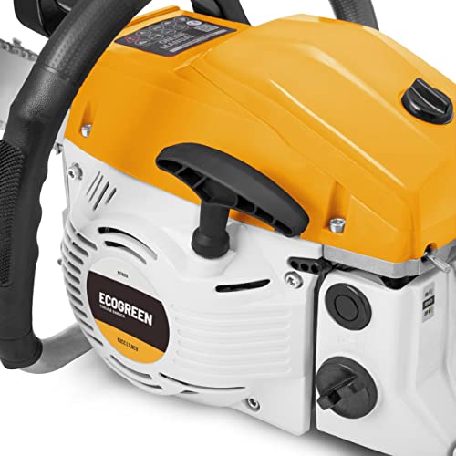 ECOGREEN MT620X - Benzin-Kettensäge, 62ccm - 3.8hp, 20'' Führungsschiene – Bild 4