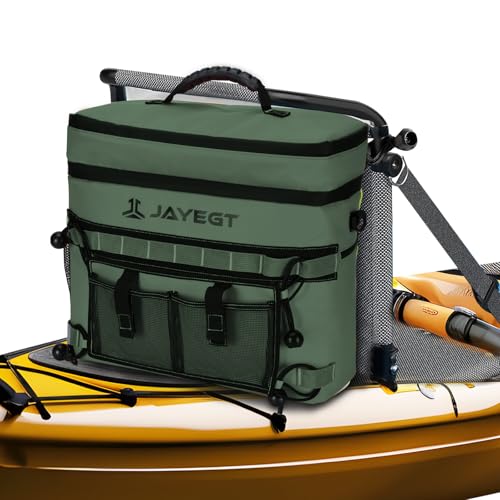 Kayak Cooler Behind Seat, Waterproof, Double Layer, Green