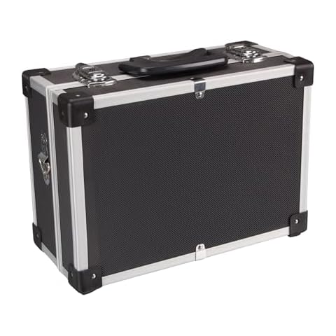 Malette aluminium noire Perel Cover