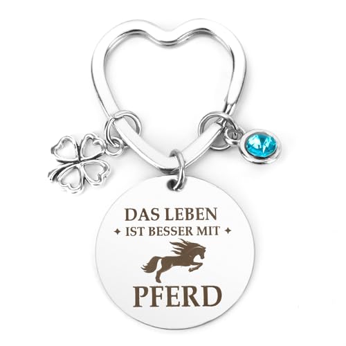 Bluckincle Pferde Mädchen Geschenk,Pferde Geschenke Für Mädchen,Schlüsselanhänger Pferd Reiten Geschenk Pferdeliebhaber Pferdemädchen Geschenke Für Pferdeliebhaber Ostergeschenke