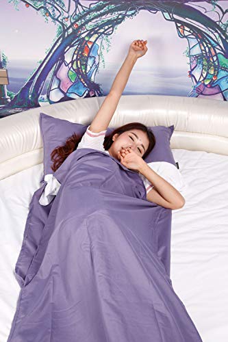 EARLYBIRD SAVINGS Lightweight Sleeping Bag Liner Soft Travel Sheet Camping Sleep Bag Prevent Dirty On Business Hotel Outdoor Camping