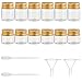 BENECREAT 14 Paquets de 10ml/15ml de flacons d'échantillons en Verre Flacons Mini flacons d'huiles essentielles en Verre avec 2 entonnoirs et 2 pipettes de Transfert pour Parfum, Petits Articles